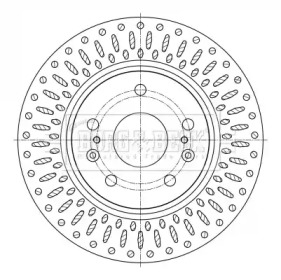 Тормозной диск BORG & BECK BBD5400
