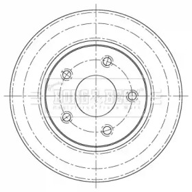 Тормозной диск BORG & BECK BBD5402