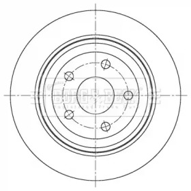Тормозной диск BORG & BECK BBD5406