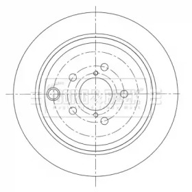 Тормозной диск BORG & BECK BBD5412
