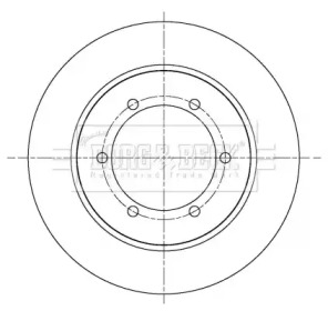 Тормозной диск BORG & BECK BBD5414