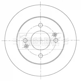 Тормозной диск BORG & BECK BBD5443