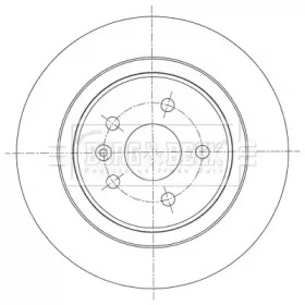 Тормозной диск BORG & BECK BBD5457