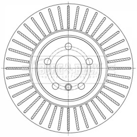 Тормозной диск BORG & BECK BBD6072S