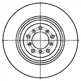Тормозной диск BORG & BECK BBD6080S