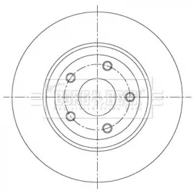 Тормозной диск BORG & BECK BBD6084S