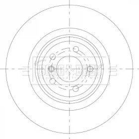 Тормозной диск BORG & BECK BBD6089S