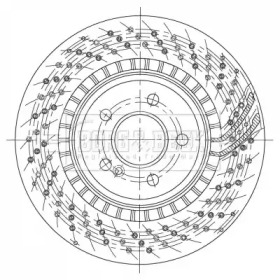 Тормозной диск BORG & BECK BBD6096S