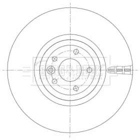 Тормозной диск BORG & BECK BBD6103S