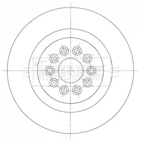 Тормозной диск BORG & BECK BBD6106S