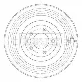 Тормозной диск BORG & BECK BBD6107S