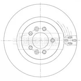 Тормозной диск BORG & BECK BBD6110S