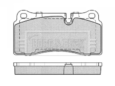 Комплект тормозных колодок BORG & BECK BBP2439