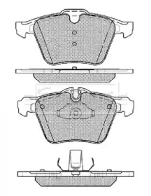 Комплект тормозных колодок BORG & BECK BBP2444