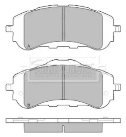 Комплект тормозных колодок BORG & BECK BBP2450