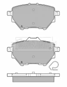 Комплект тормозных колодок BORG & BECK BBP2452