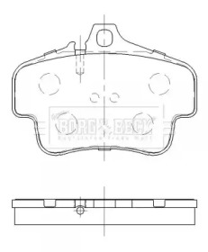 Комплект тормозных колодок BORG & BECK BBP2472