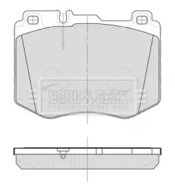 Комплект тормозных колодок BORG & BECK BBP2500