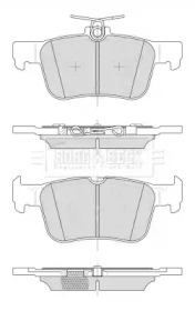 Комплект тормозных колодок BORG & BECK BBP2505