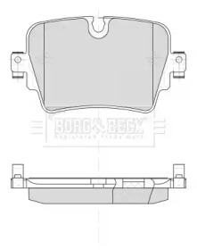 Комплект тормозных колодок BORG & BECK BBP2507