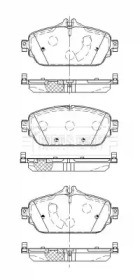 Комплект тормозных колодок BORG & BECK BBP2512