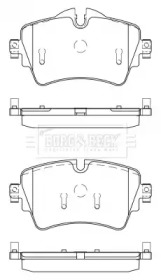 Комплект тормозных колодок BORG & BECK BBP2526