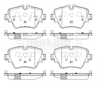 Комплект тормозных колодок BORG & BECK BBP2527