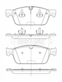 Комплект тормозных колодок BORG & BECK BBP2530