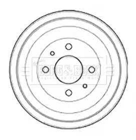 Тормозный барабан BORG & BECK BBR7253