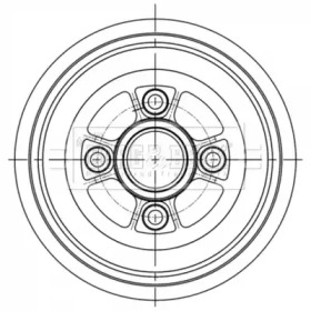 Тормозный барабан BORG & BECK BBR7260
