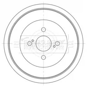 Тормозный барабан BORG & BECK BBR7262