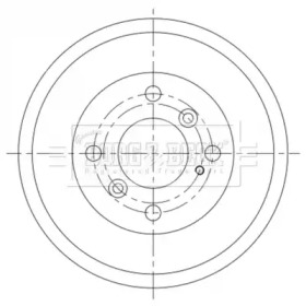 Тормозный барабан BORG & BECK BBR7263