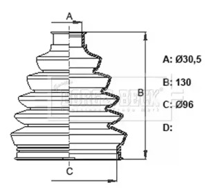 Пыльник BORG & BECK BCB6121