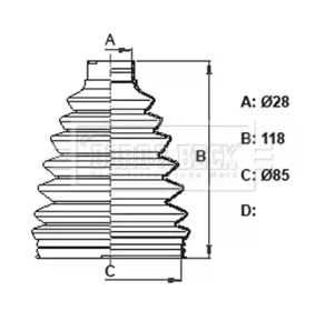 Пыльник BORG & BECK BCB6163