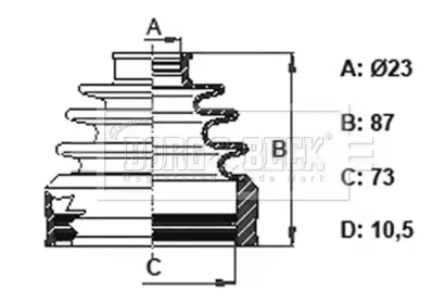 Пыльник BORG & BECK BCB6164