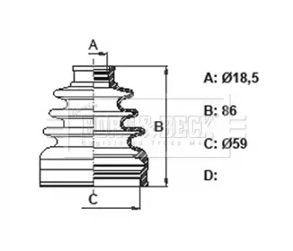 Пыльник BORG & BECK BCB6165