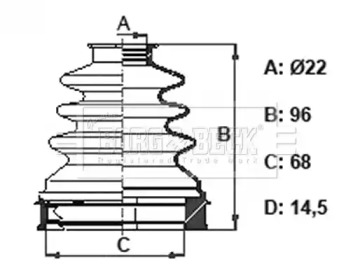 Пыльник BORG & BECK BCB6169