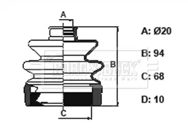 Пыльник BORG & BECK BCB6321