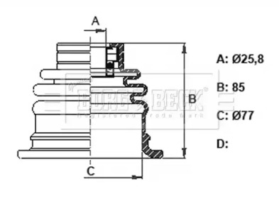 Пыльник BORG & BECK BCB6327