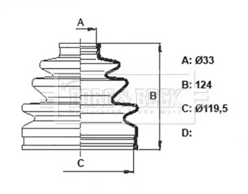 Пыльник BORG & BECK BCB6328