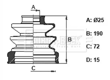 Пыльник BORG & BECK BCB6348