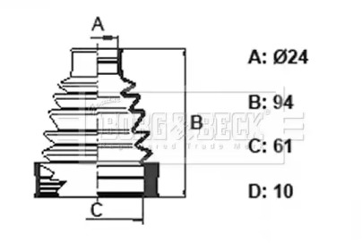 Пыльник BORG & BECK BCB6351