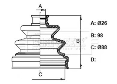 Пыльник BORG & BECK BCB6364