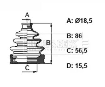 Пыльник BORG & BECK BCB6372