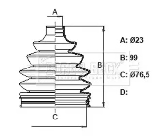 Пыльник BORG & BECK BCB6376