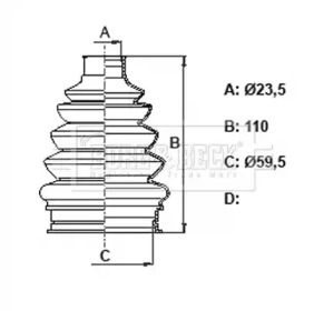 Пыльник BORG & BECK BCB6382