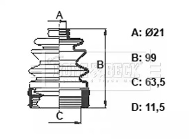 Пыльник BORG & BECK BCB6394