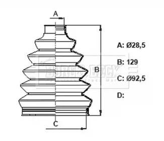 Пыльник BORG & BECK BCB6395