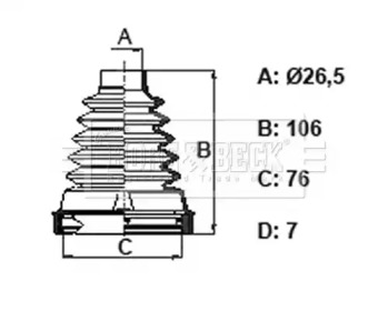 Пыльник BORG & BECK BCB6397