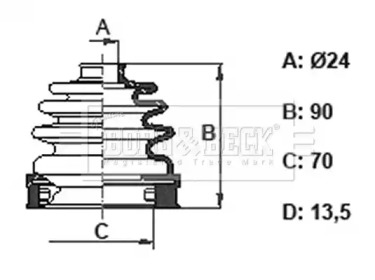 Пыльник BORG & BECK BCB6401